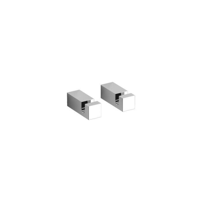 Clou - Quadria Set À 2 Kledinghaken 4cm, Chroom