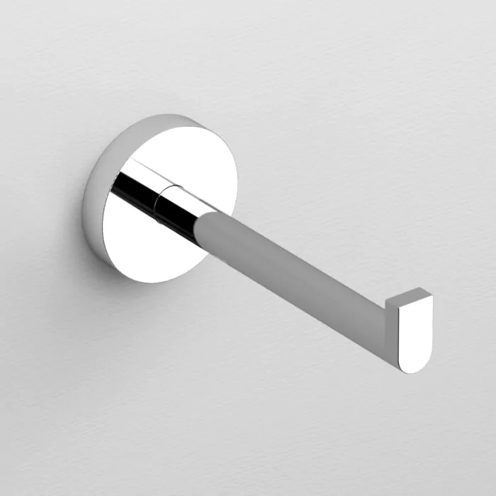 Clou - Flat Toiletrolhouder, Recht, Zonder Klep, Chroom