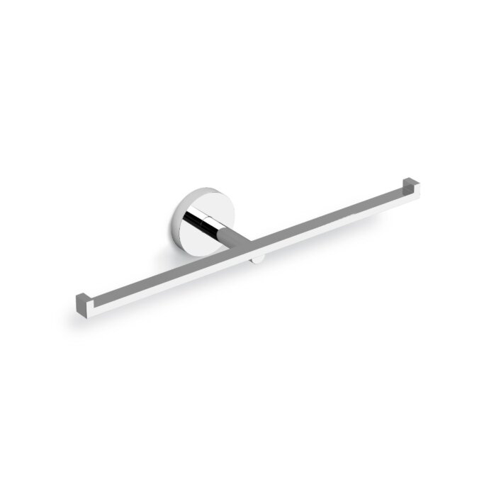 Clou - Flat Toiletrolhouder, Dubbel, Chroom