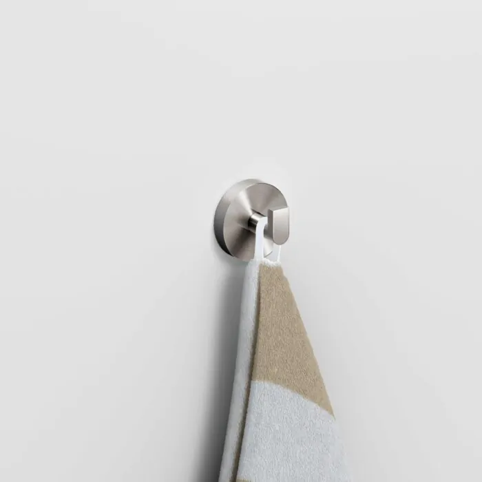 Clou - Flat Set À 2 Kledinghaken, Rvs Geborsteld