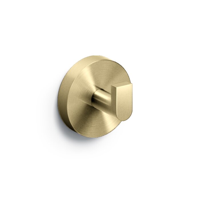 Clou - Flat Set À 2 Kledinghaken, Goud Geborsteld Pvd