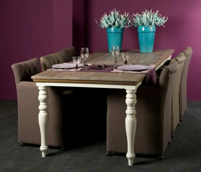 Fleur Eettafel | Antraciet | 200x100x78