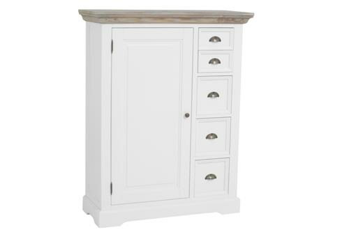 Fleur Spekkast | Wit | 100x40x128 - TWR-DD0019C