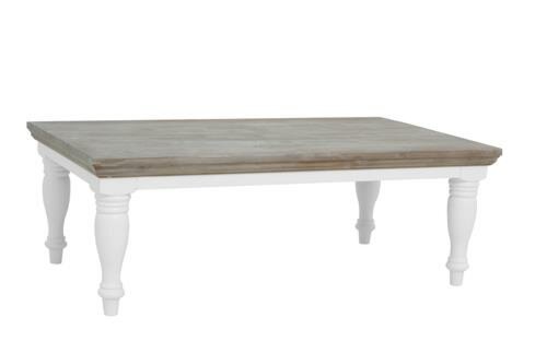 Fleur Koffietafel | Wit | 130x75x45 - TWR-DD0029C
