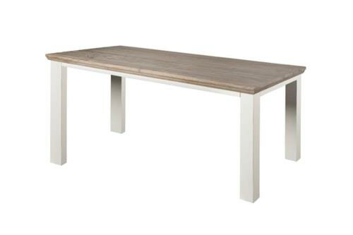 Fleur Eettafel | Wit | Vierkante Poten | 240x100x78 - TWR-DD0044C