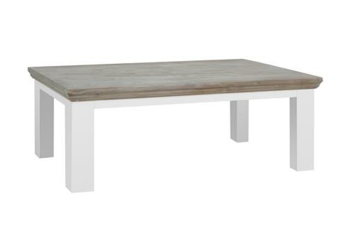Fleur Koffietafel | Wit | Vierkante Poten | 130x75x45 - TWR-DD0045C