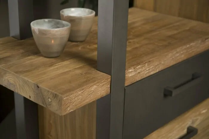 Lucca Boekenkast 77.5x40x190 | Rechts - TWR-FI0013R