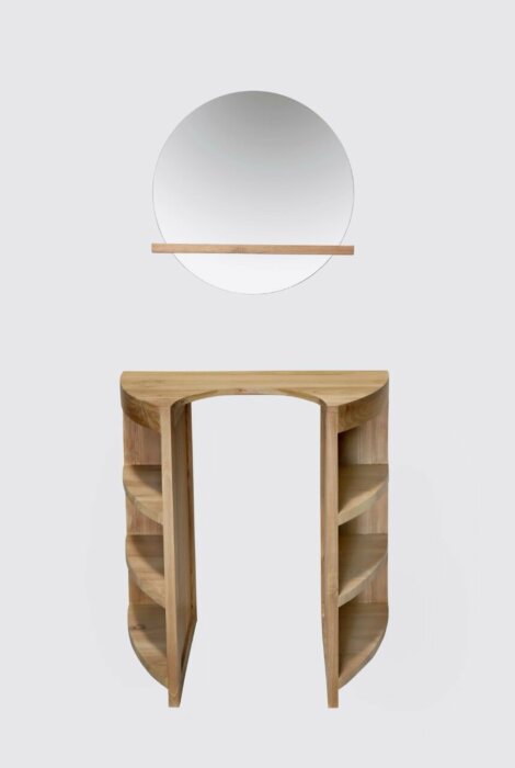 Teak Badkamerset Pedestal Enkel | 100x40x80 - DEV-ENKEL-DRSSR-PED-100x40x80