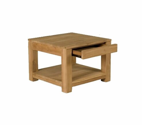 Teakhouten Bijzettafel Dio | 40 x 50 x 50 cm | Teakea.nl
