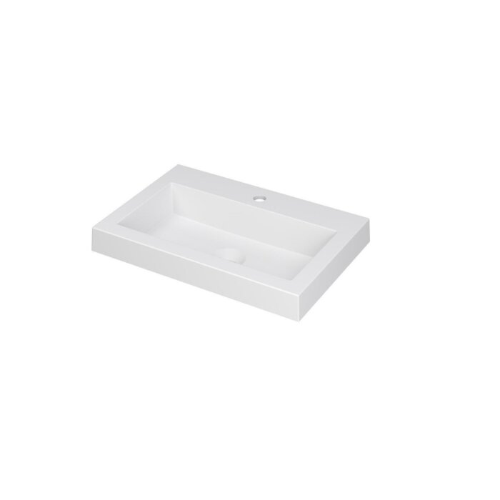DOCK Wastafel in polystone of quartz 60 x 40 x 6