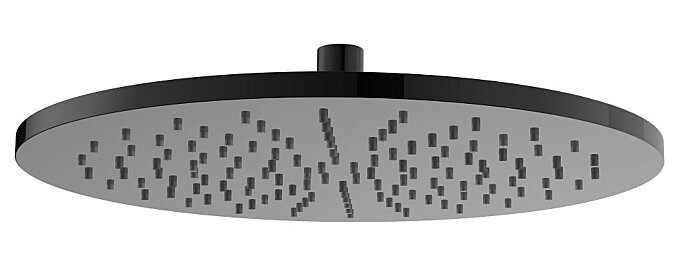 Regn hoofddouche rond Gun metal black