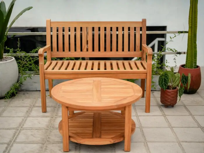 Twee Persoons 120 cm Teakhouten Tuinbank | Beaufort