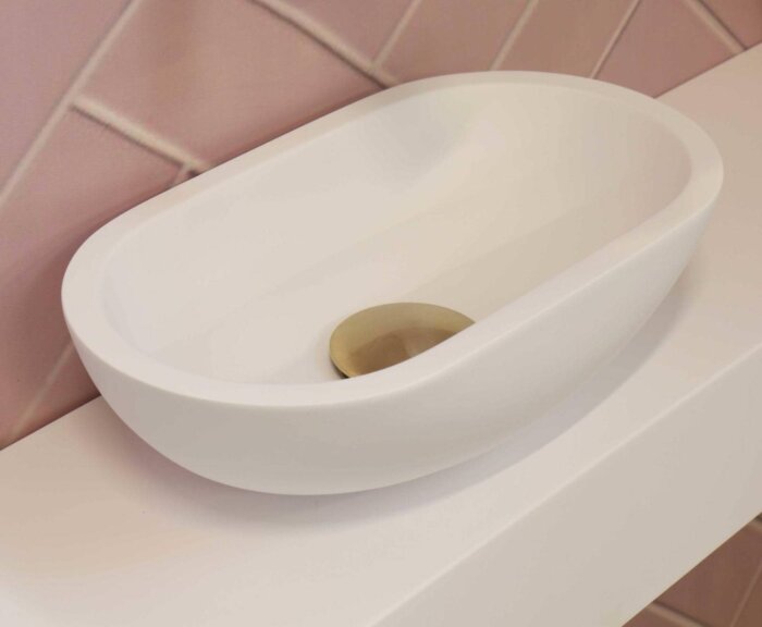 Easy One Waskom | Polystone | Mat Wit | 33x19x10 - SANI-INK3403351