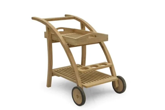 Teak Serveerwagen | 56x78x85 - SAC003