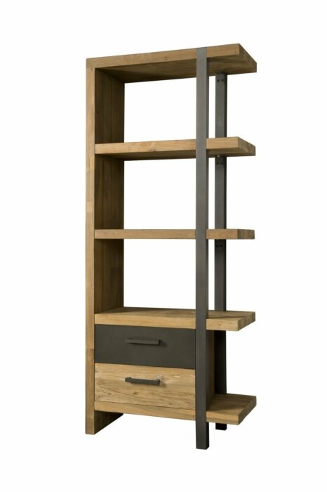 Lucca Boekenkast 77.5x40x190 | Rechts - TWR-FI0013R