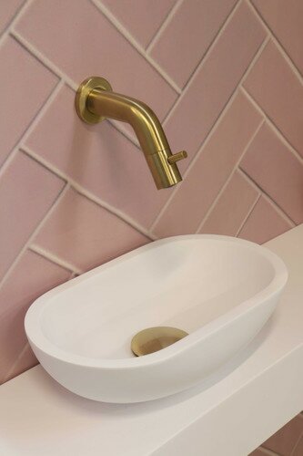 Opbouwkommen Fontein | Polystone Ovaal | 33 x 19 x 10 cm