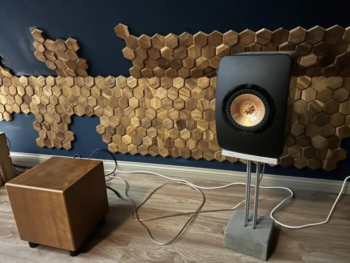 Hexagon wandpanelen geluidsdempende muurbekleding