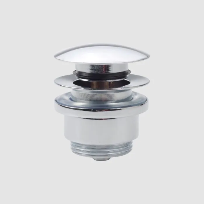 Clou - Inbe Stop/go Wastafel Afvoerplug, Zonder Overloop, Rond, Chroom