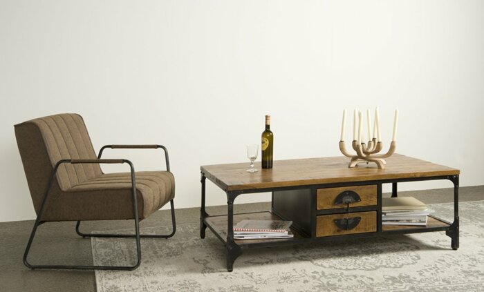 Basto Salontafel Bruin | 4 laden | 135x75x45 - TWR-IF1084B