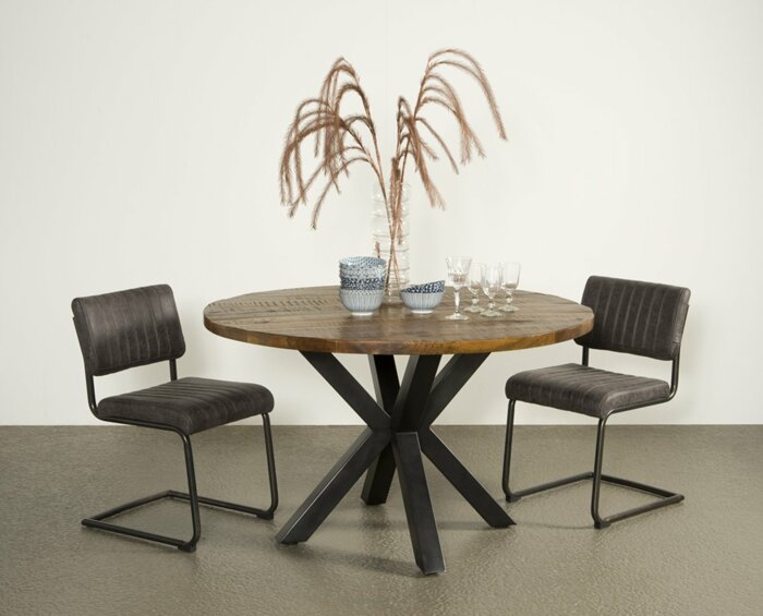 Basto | Ronde Mango Eettafel  | 130 - TWR-IF1090B