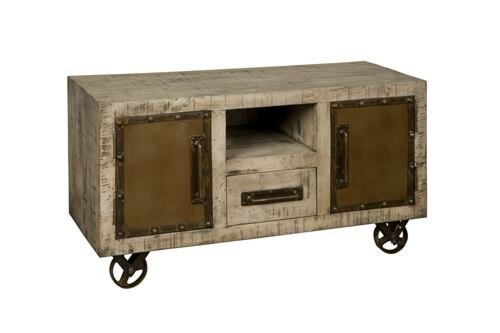 W/N Iron Kast | 2 Deuren | 1 Lade | 120x46x63 - TWR-IF0783
