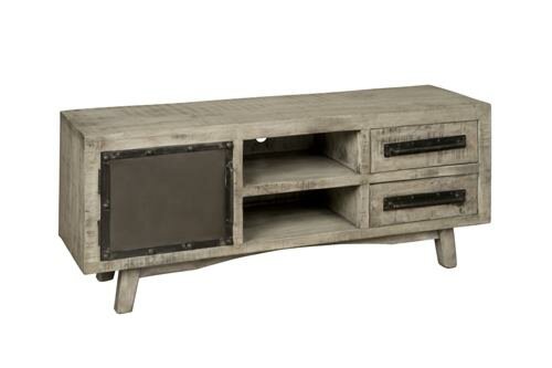 W/N & Iron TV Meubel | 1 Deur | 2 Laden | 148x41x58 - TWR-IF0788