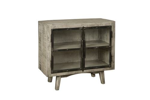 W/N & Iron Dressoir | 2 Deuren | 89x40x82 - TWR-IF0794