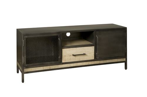 W/N & Iron TV Meubel | 2 Deuren | 1 Lade | 153x40x62 - TWR-IF0886