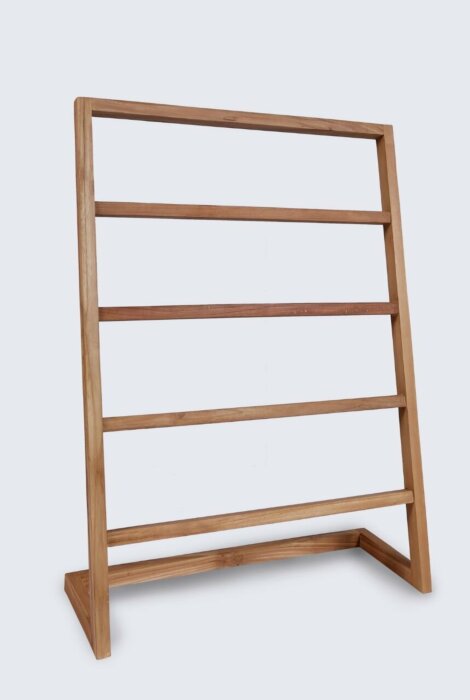 Teak handdoekenrek | 80x3x110 - DEV-TK-WTR-80-3-110