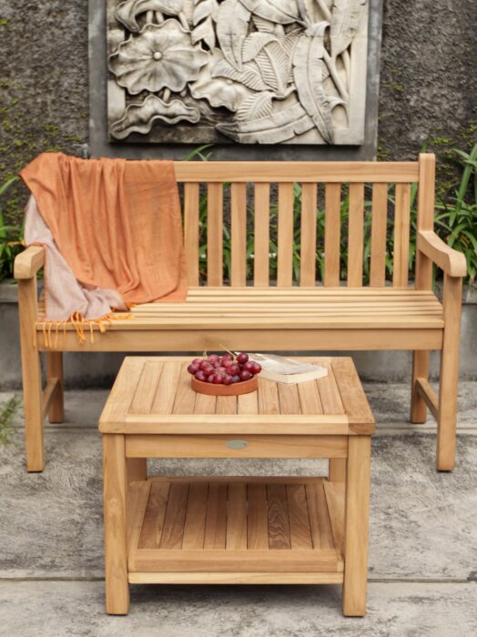 Windsor Teak Tuinbank 130 cm - Stijlvolle en Duurzame Buitenbank | Teakea