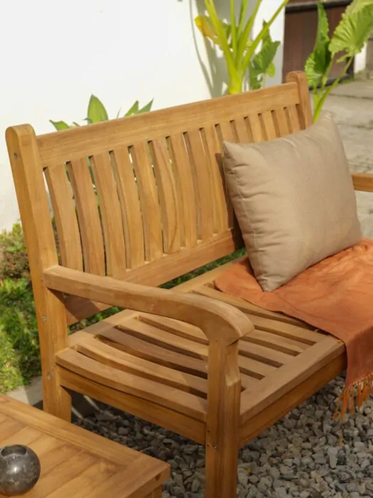 Twee Persoons 120 cm Teakhouten Tuinbank | Beaufort
