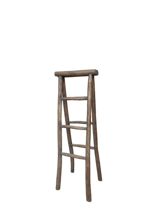 Teak ladder Rustiek Vouwbaar 50 x 5 x 135