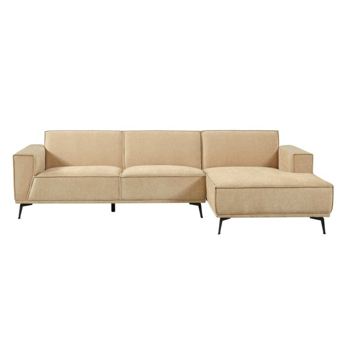 Leeds 2,5-zits + chaise lounge (280 x 156 cm) | Color = city 120 beige