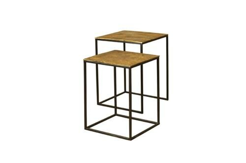 Iron Bijzettafel set van 2 | 40x50x52 - TWR-MG8916-AB