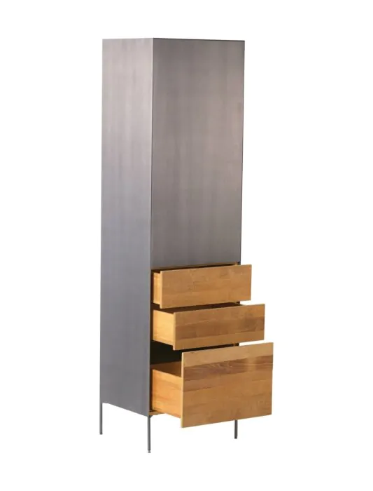 Pandora Cabinet 55x45x184 | 1 deur rechts + 3 laden - TWR-MX0016