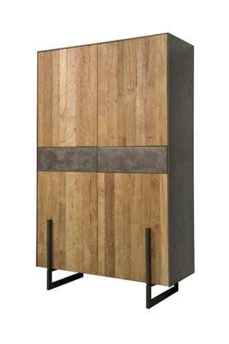Ora Kabinet | 4 Deuren | 2 Laden | 112x45x182 - TWR-MX0034