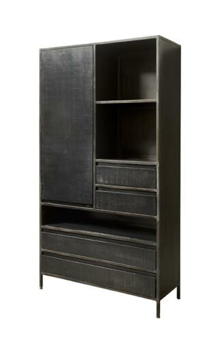Paterno Kabinet | 1 Deur | 4 Laden | 100x40x190 - TWR-NA0104