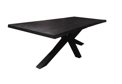 Sovana Live-edge dining table 180x90 - top 5 - Zwart - TWR-NA0321B