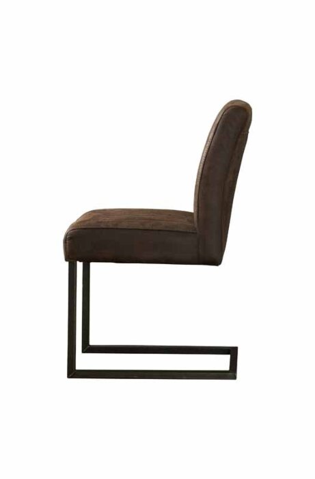Ferro sidechair | 61x47x88 | Donkerbruin - TWR-Ferro-sc-NC0010