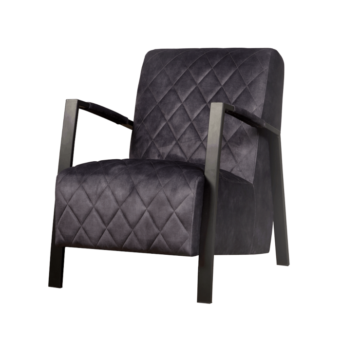 Villa Fauteuil mat zwart