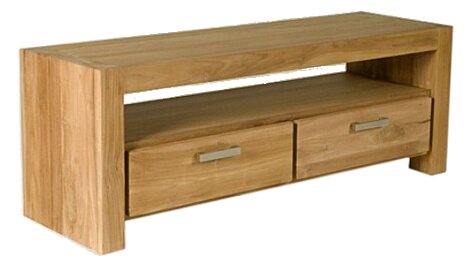 Cube - Teak TV Meubel | 150x47x55 - Strak design