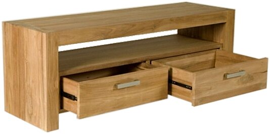 Cube - Teak TV Meubel | 150x47x55 - NV01