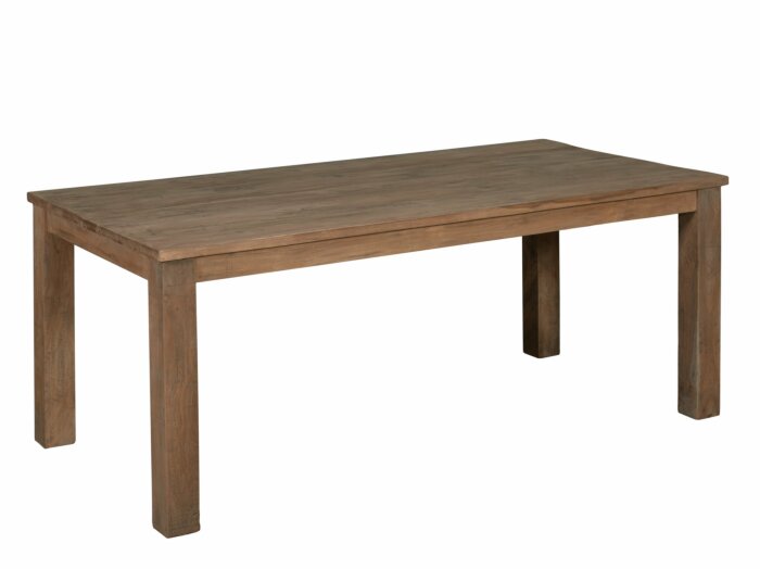 Genua | Teak Eettafel | 140x80x78 | Black Wash - TWR-PF0072