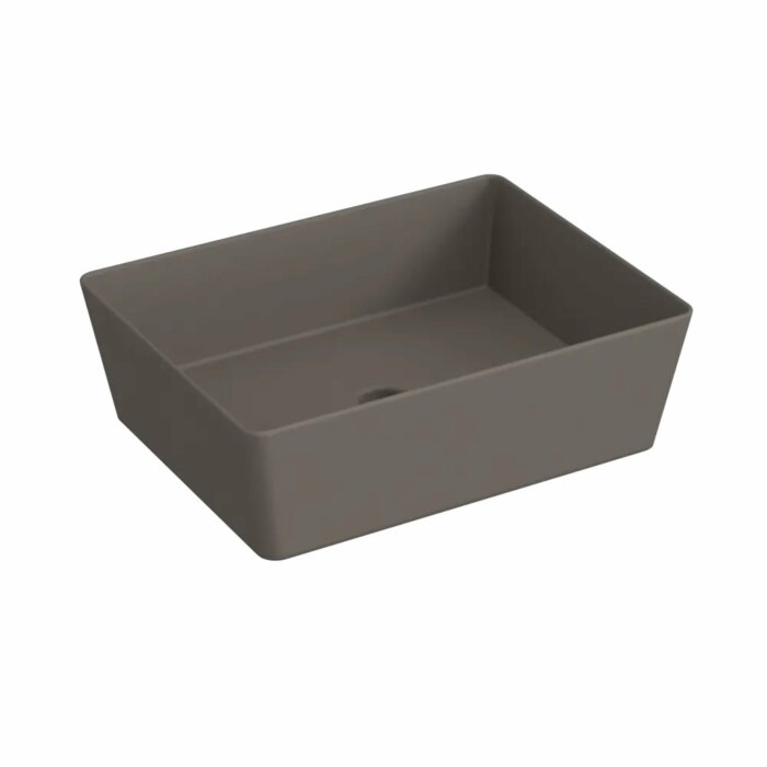 Blinq Couleur opzetwastafel rechthoekig 50x38cm - as