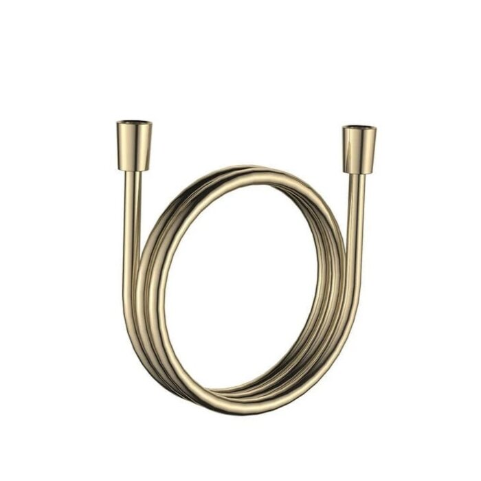 Regn doucheslang 125cm geborsteld goud PVD