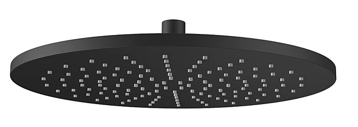 Regn hoofddouche rond 30cm - mat zwart