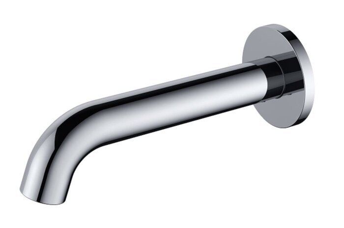 Regn losse wand uitloop 15cm chroom