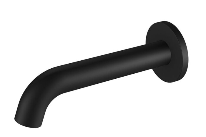 Regn losse wand uitloop 15cm gun metal black PVD