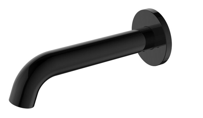 Regn losse wand uitloop 15cm mat zwart