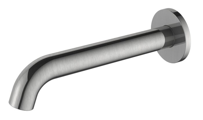 Regn losse wand uitloop 18cm geborsteld nikkel PVD